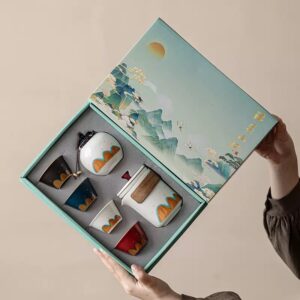 The Splendid Landscape Tea Set (6 pieces) includes shipping and taxes.