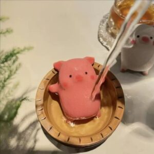 Zisha (purple clay) tea pet [Lying-down Pig] Zodiac Tea Plaything Bathing Pig Tea Table Ornament. Shipping and taxes included.